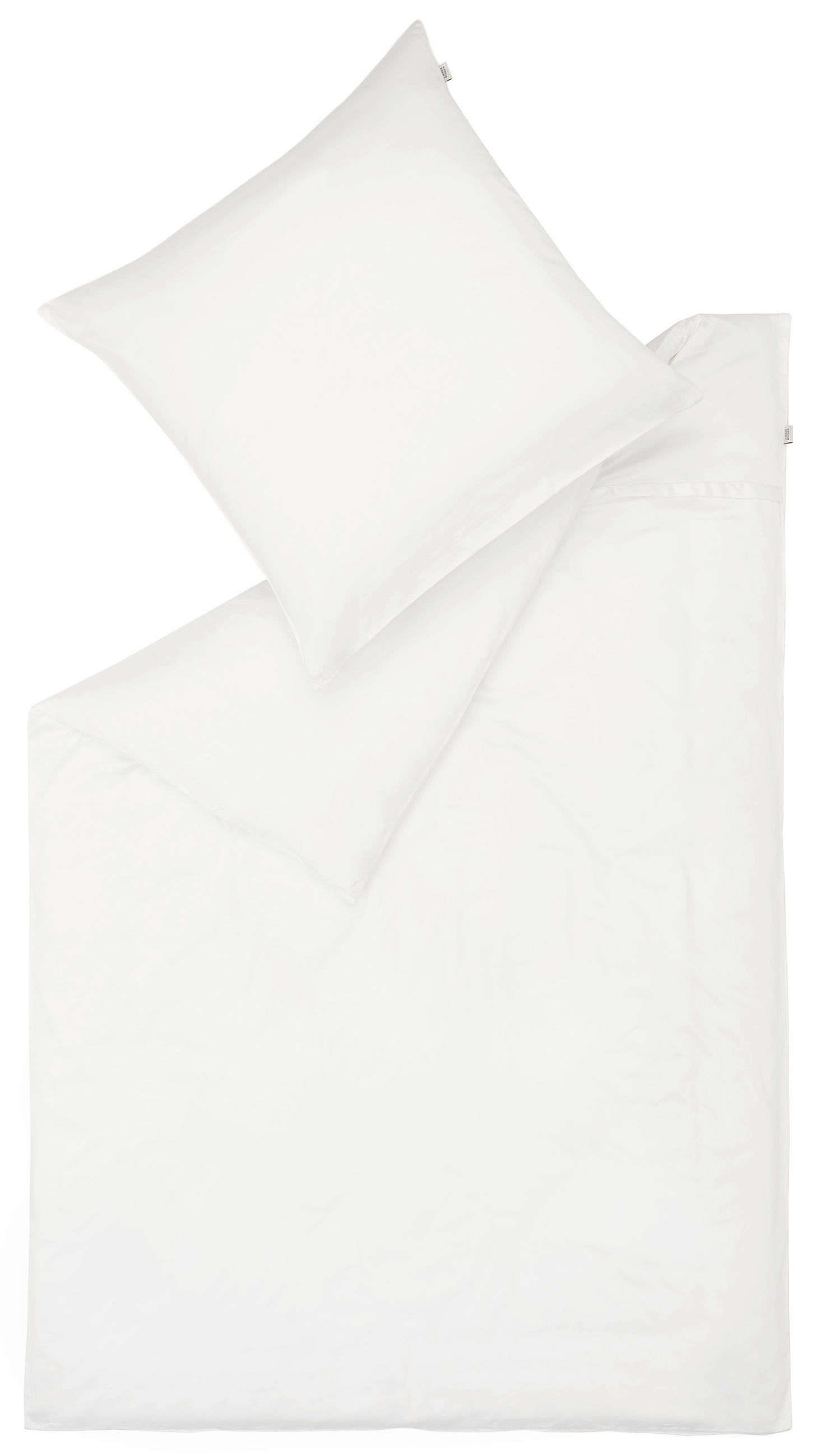 WENDEBETTWÄSCHE 2-teilig SW-PURE Satin 135/200 cm  - Weiß, Basics, Textil (135/200cm) - Schöner Wohnen