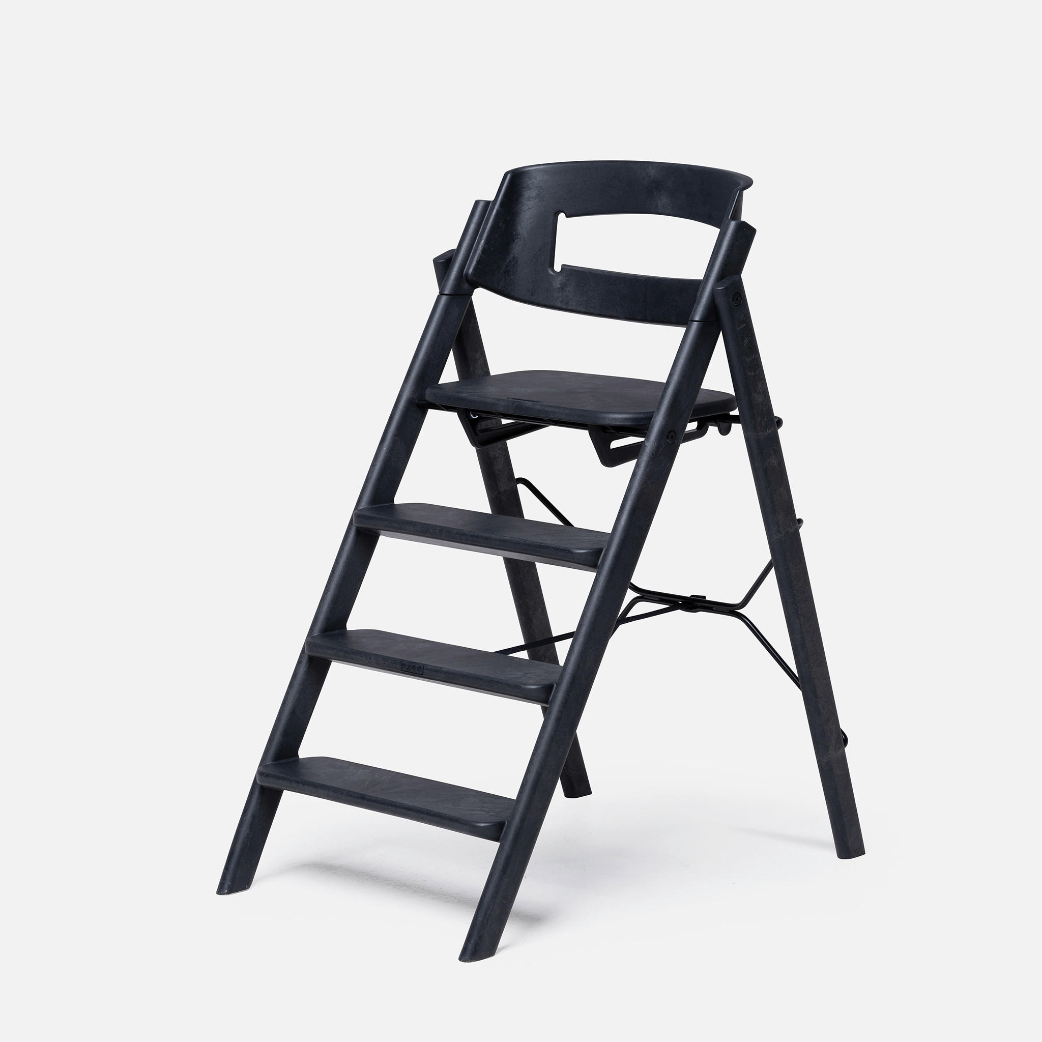 HOCHSTUHL Kaos Klapp Schwarz Charocal Black  - Schwarz, Basics, Naturmaterialien/Kunststoff (45,5/81cm)