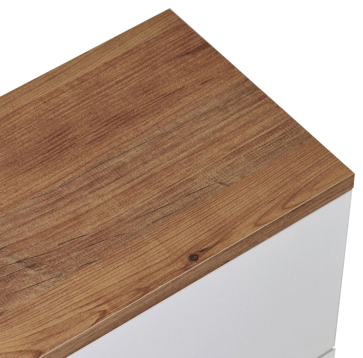 TV-ELEMENT 160/25/25 cm  - Weiß/Kieferfarben, MODERN, Holzwerkstoff (160/25/25cm) - MID.YOU
