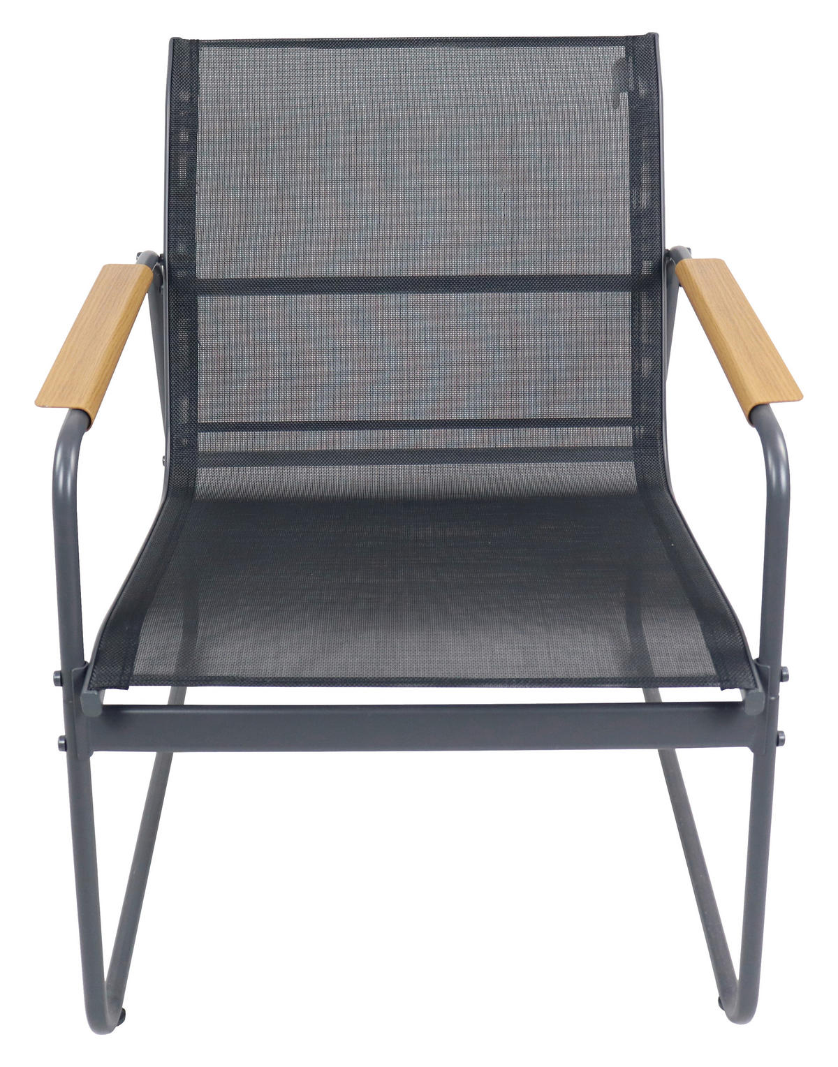 GARTENSET 4-teilig  - Schwarz, MODERN, Glas/Kunststoff (110/76/74cm) - Gardenson