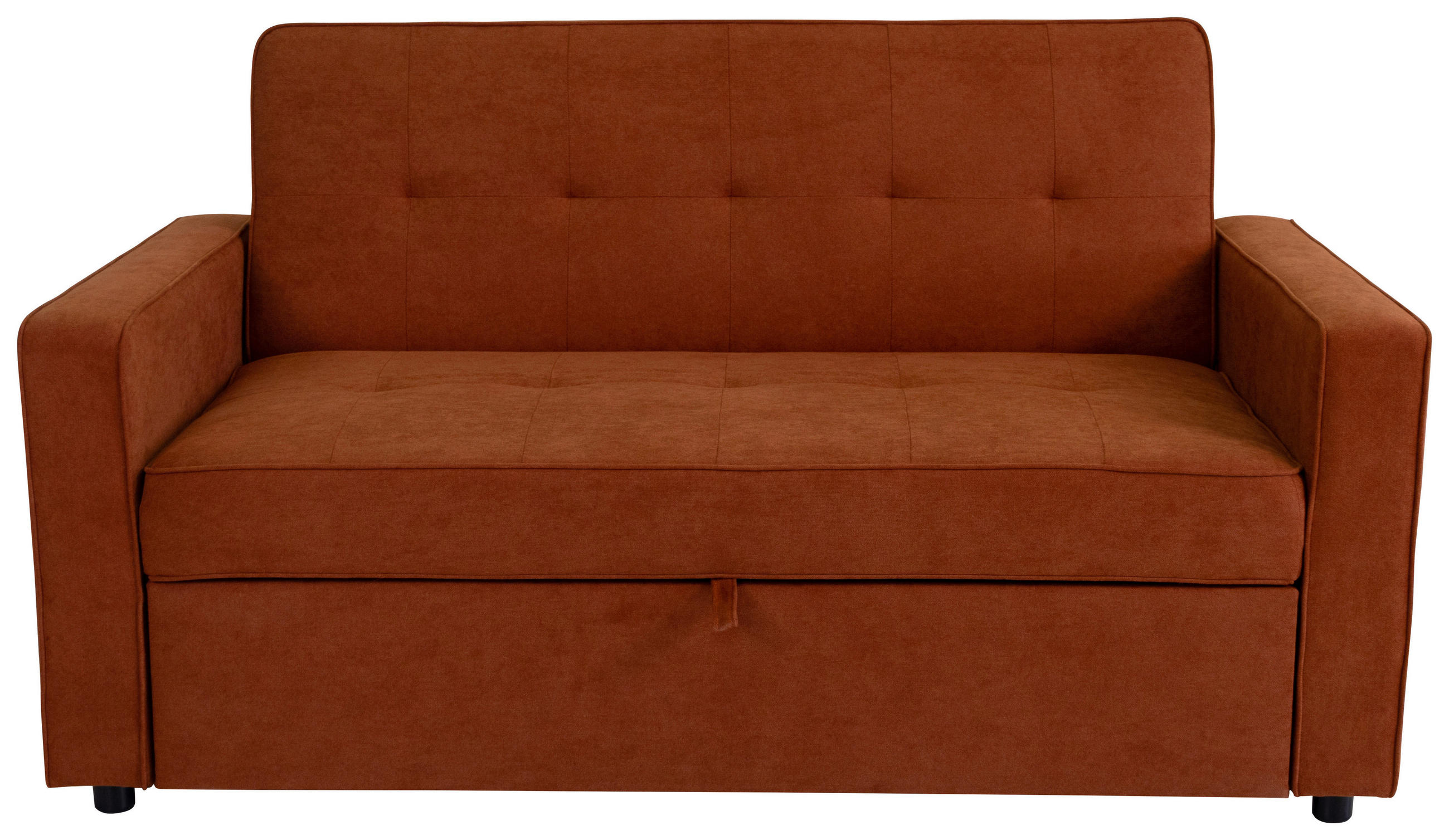 SCHLAFSOFA Flachgewebe Terracotta  - Terracotta, Trend, Textil (162/90/89cm) - Livetastic