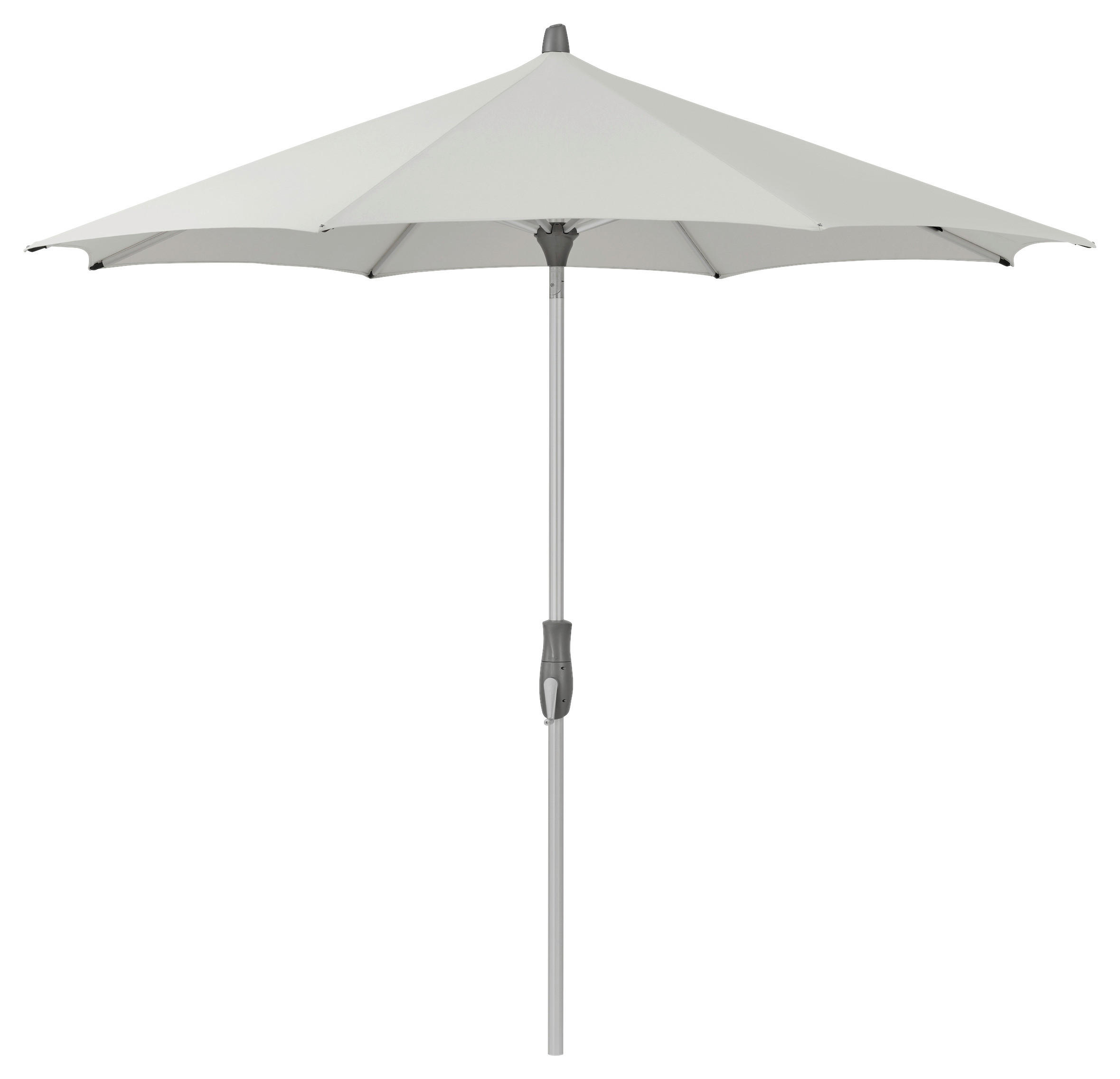 SONNENSCHIRM 300 cm   - Silberfarben/Hellgrau, Basics, Textil/Metall (300cm) - Glatz