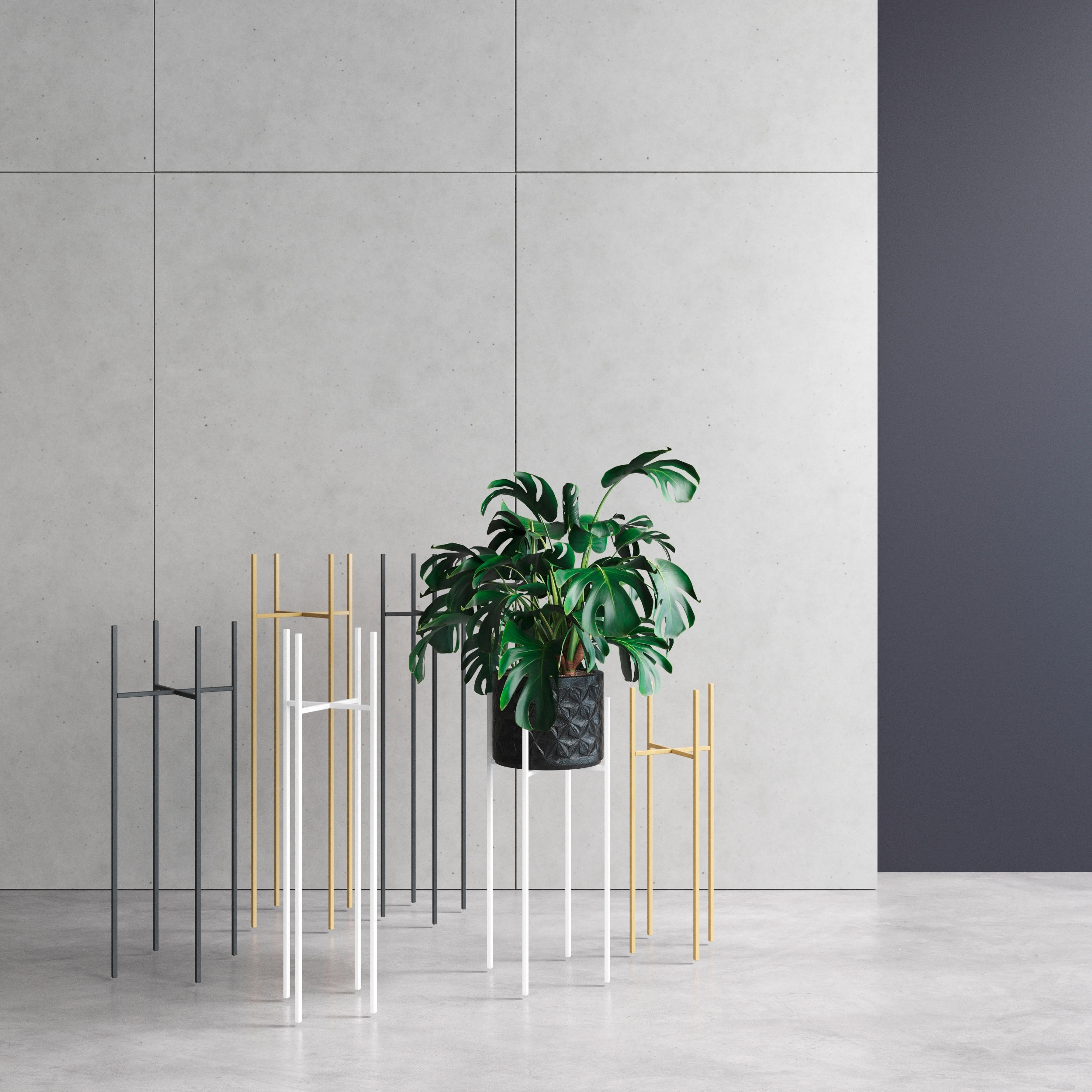 BLUMENSTÄNDER Metall  - Basics, Metall (22/90/22cm)