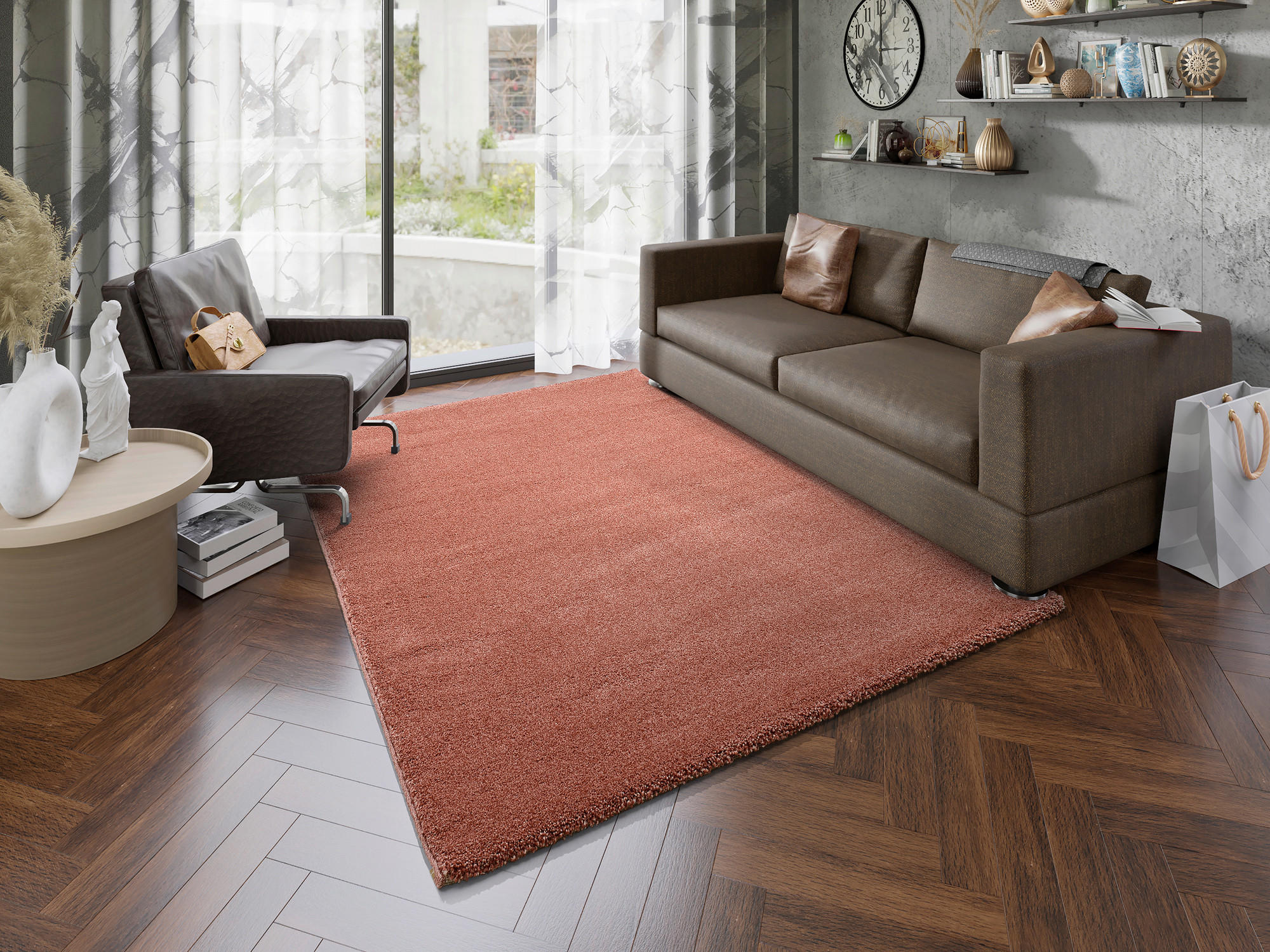 WEBTEPPICH 140/200 cm Rot  - Rot, Basics, Textil (140/200cm) - Novel