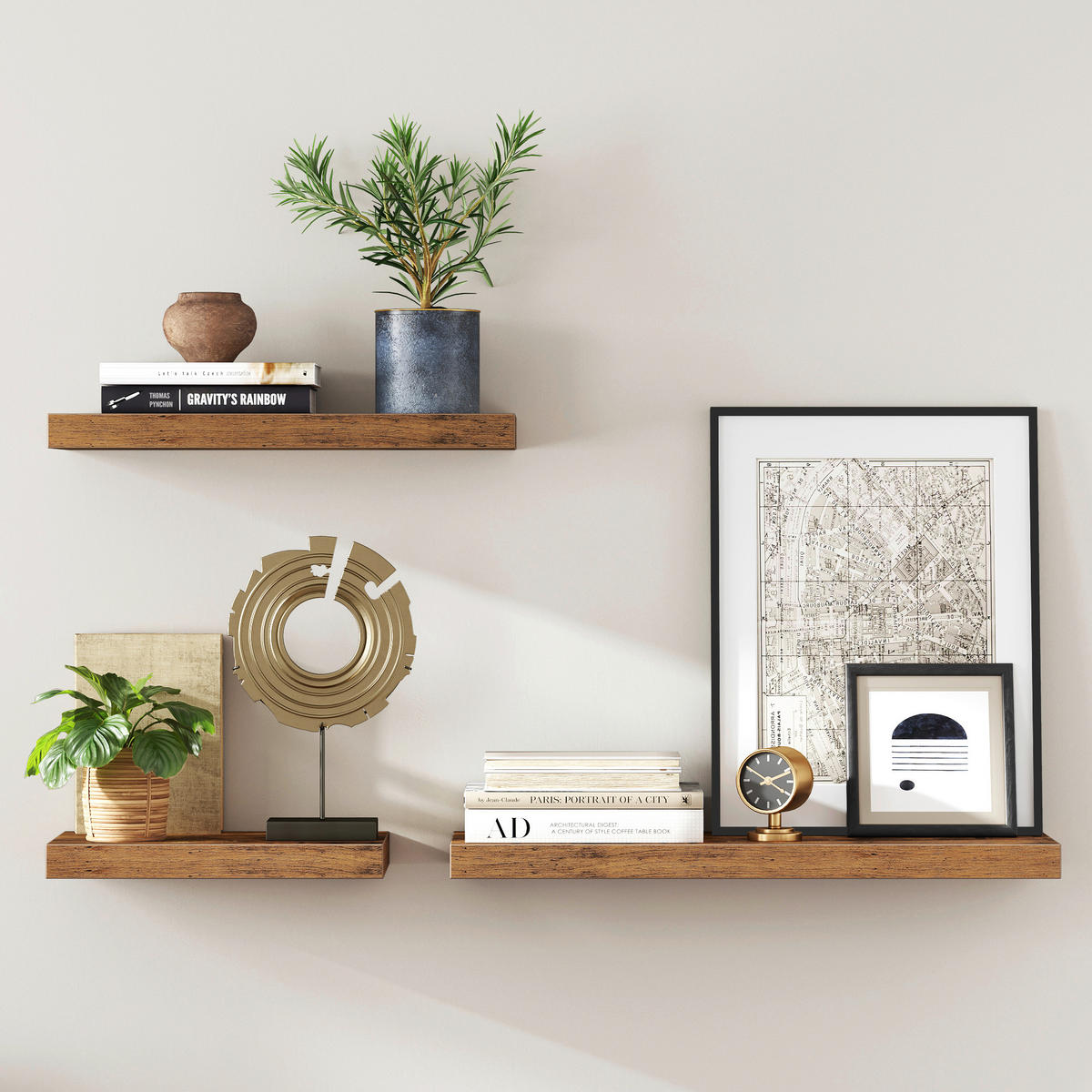 WANDBOARD in 60/3.8/20 cm Braun, Schwarz  - Schwarz/Braun, Trend, Holzwerkstoff (60/3.8/20cm) - Boxxx