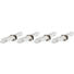 Serviettenringset 4-TLG Metall Silberfarben - Silberfarben, Basics, Metall (5,5/7,5/2cm)