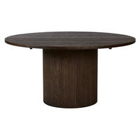MATBORD 130-220/130/74 cm delar i massivt trä  trä utdragbar mörkbrun  - mörkbrun, Klassisk, trä (130-220/130/74cm) - Best Price