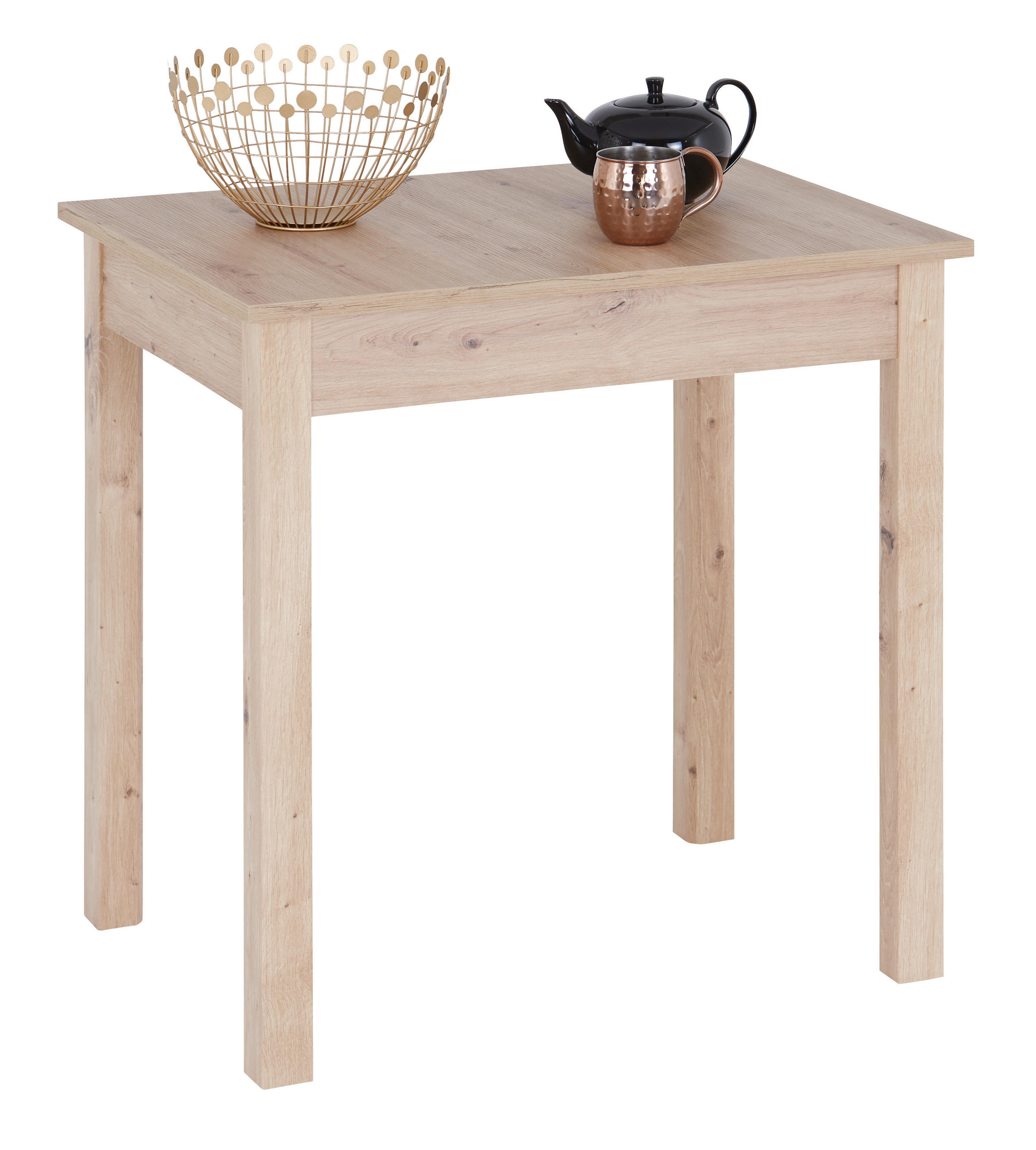 ESSTISCH in Holzwerkstoff 75/55/76 cm  - Eiche Artisan, KONVENTIONELL, Holzwerkstoff (75/55/76cm) - home24