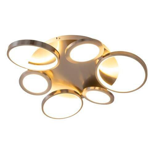 LED-DECKENLEUCHTE 1363650 56 cm  - Silberfarben, Design, Kunststoff/Metall (56cm) - Näve