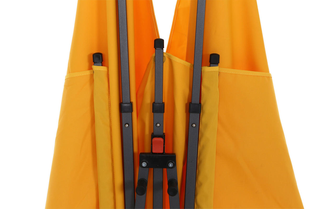 SICHTSCHUTZ - Anthrazit/Gelb, KONVENTIONELL, Textil/Metall (280/150cm) - Siena Garden