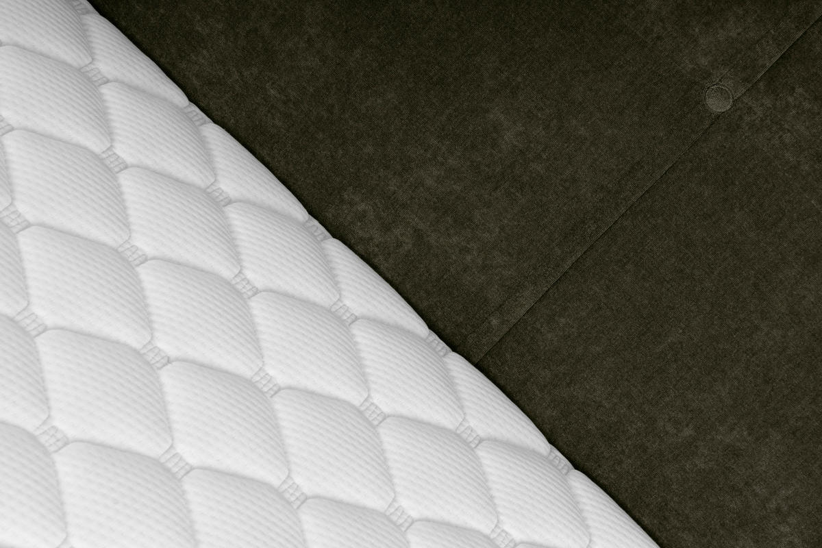 AMERICKÁ POSTEL, 140/200 cm, khaki - černá/khaki, Konvenční, dřevo/textil (140/200cm) - Carryhome