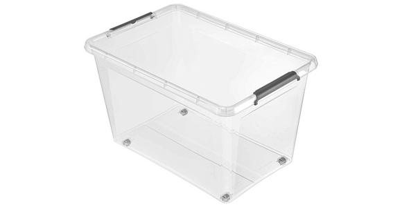 BOX MIT DECKEL    58/39/35 cm  - Transparent, Basics, Kunststoff (58/39/35cm) - Homeware