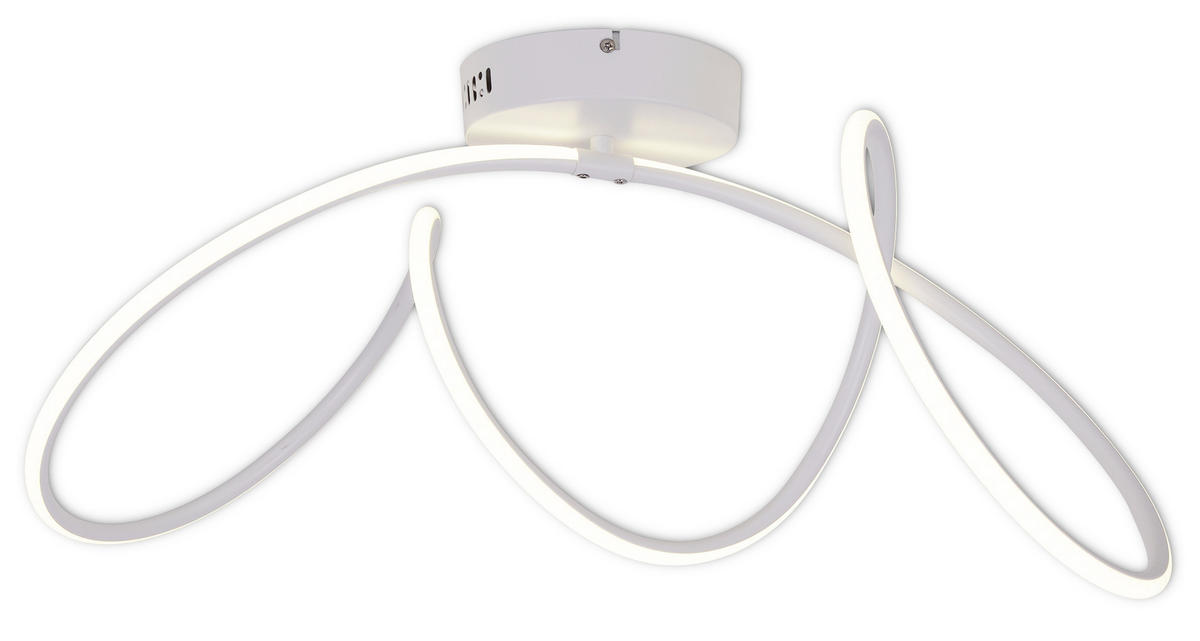 LED-DECKENLEUCHTE Odrive   - Weiß, Design, Kunststoff/Metall (28/67cm) - Näve