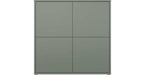 HIGHBOARD  124,5/121,5/34,9 cm  - Salbeigrün/Grau, MODERN, Holzwerkstoff/Kunststoff (124,5/121,5/34,9cm) - Carryhome
