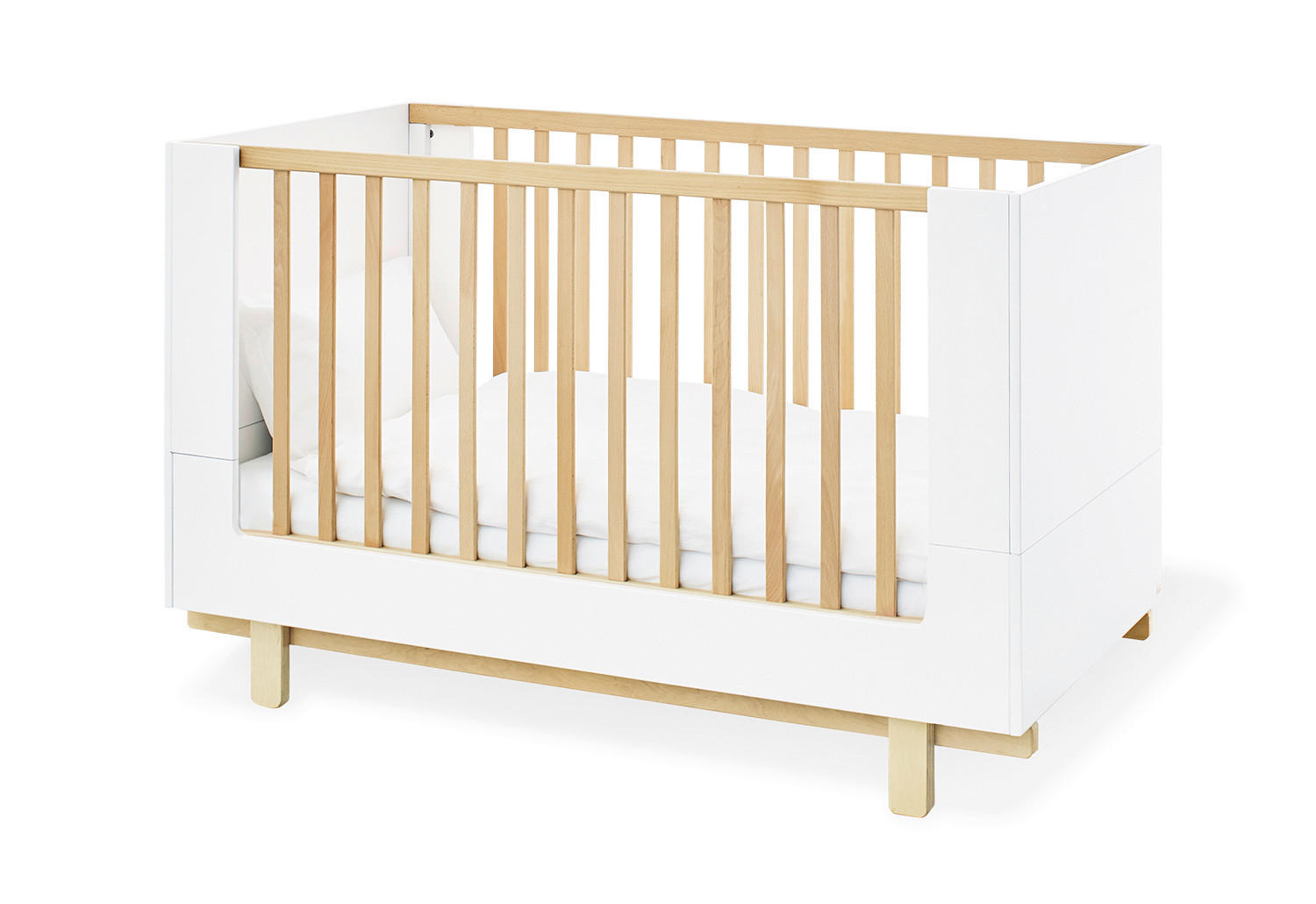 GITTERBETT PINOLINO BOKS   70/140 cm  - Ahornfarben/Weiß, Trend, Holz/Holzwerkstoff (70/140cm) - Pinolino
