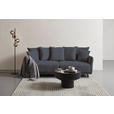 BIGSOFA in Cord Anthrazit  - Anthrazit/Schwarz, Design, Textil/Metall (226/91/103cm) - Carryhome