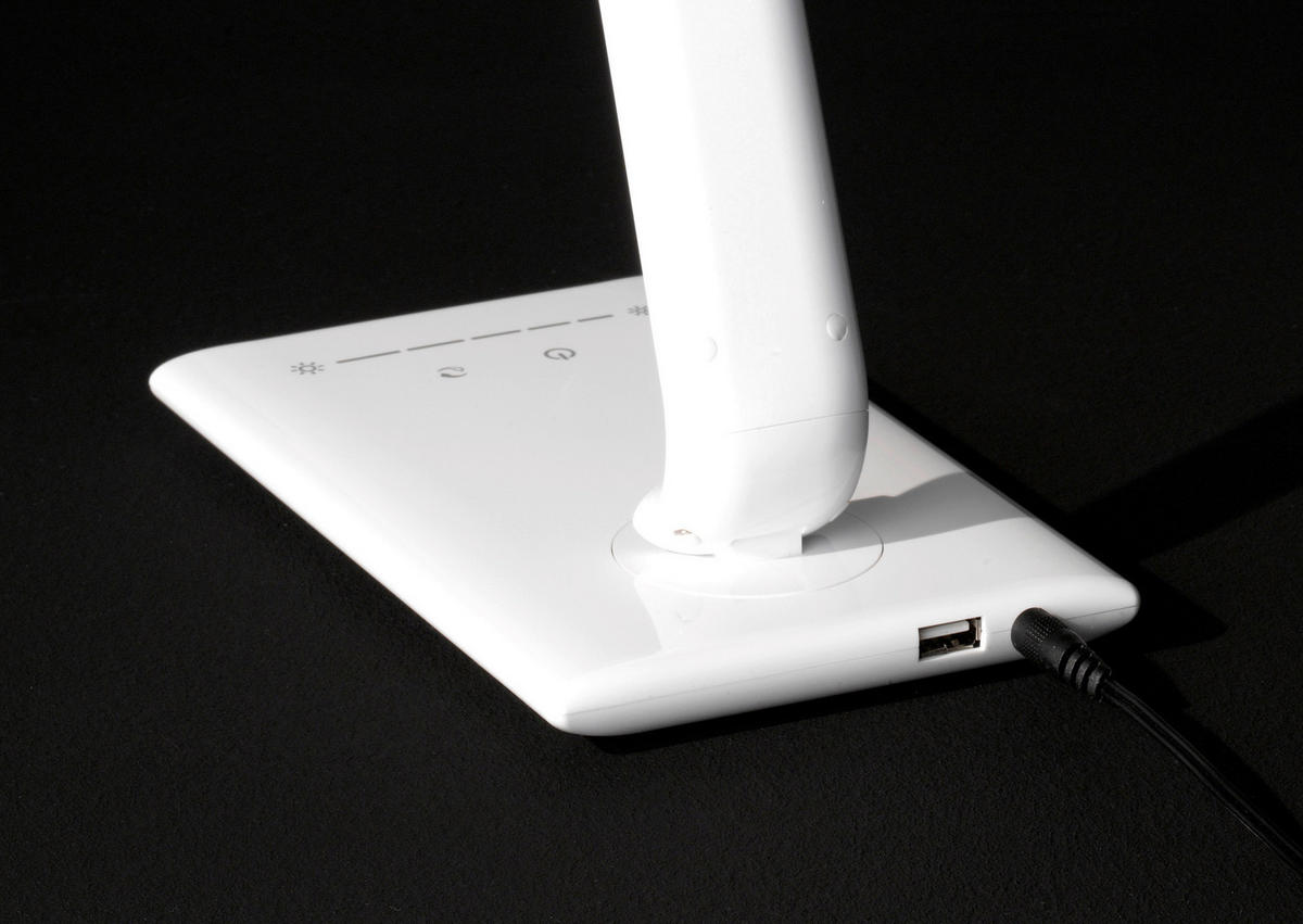 LED-TISCHLEUCHTE 12,5/56/35 cm   - Weiß, Design, Kunststoff (12,5/56/35cm)