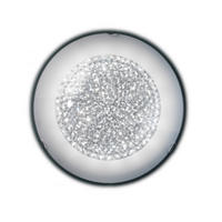 LED-DECKENLEUCHTE Brill 40/40/13 cm   - Klar/Chromfarben, Design, Glas/Metall (40/40/13cm)