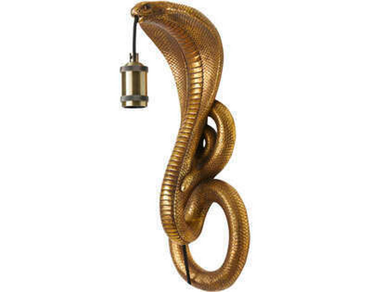 WANDLEUCHTE - Bronzefarben, Basics, Kunststoff (18,5/18/52cm)
