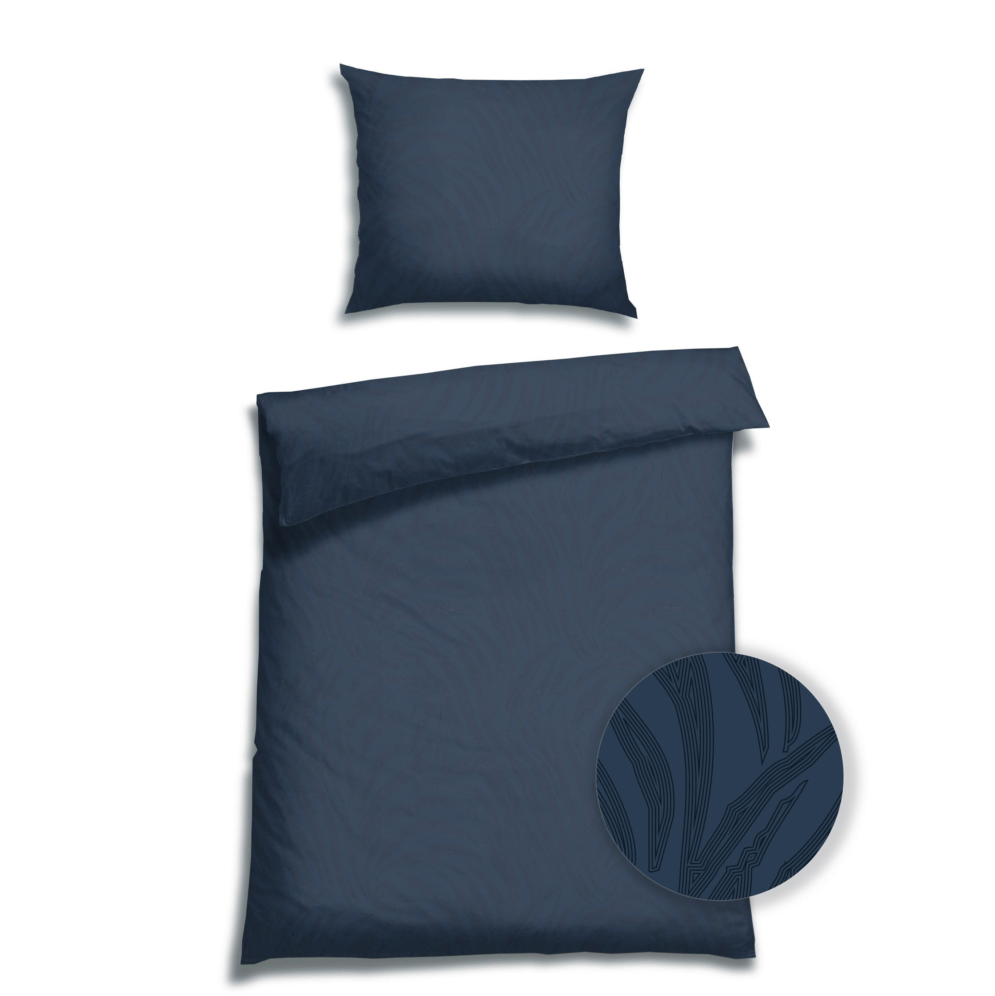 BETTWÄSCHE Flanell 140/200 cm  - Dunkelblau, Design, Textil (140/200cm) - Florella