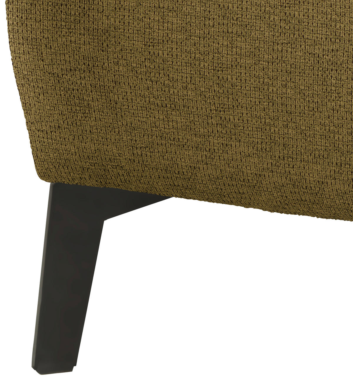 ECKSOFA in Flachgewebe Khaki  - Khaki/Schwarz, Design, Textil/Metall (190/285cm) - Johann Jakob