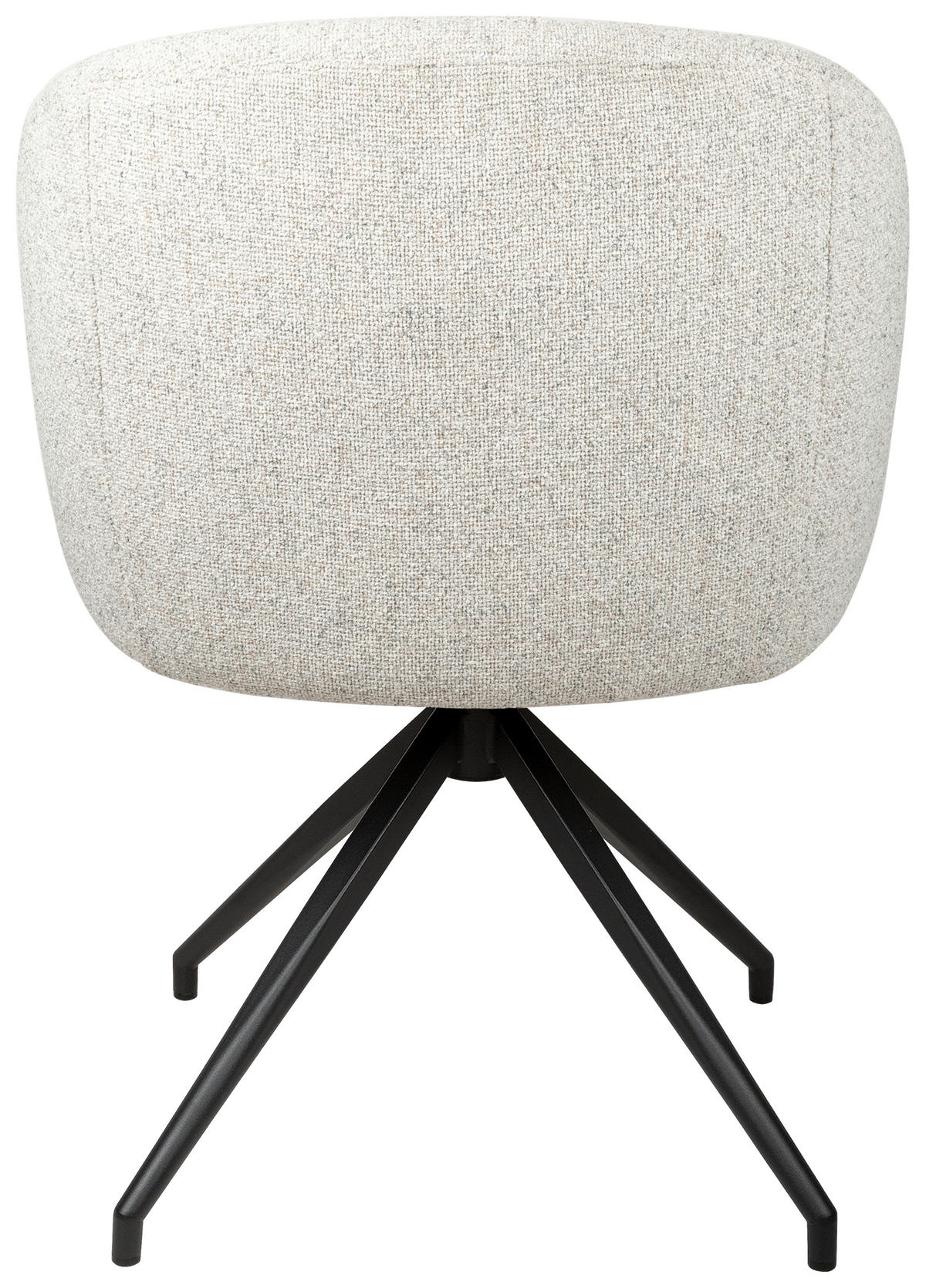 ARMLEHNSTUHL  Sitzfläche 360° drehbar, automatische Rückholfunktion Leinenoptik  - Beige/Schwarz, Design, Holz/Textil (61/84/62cm) - Valnatura