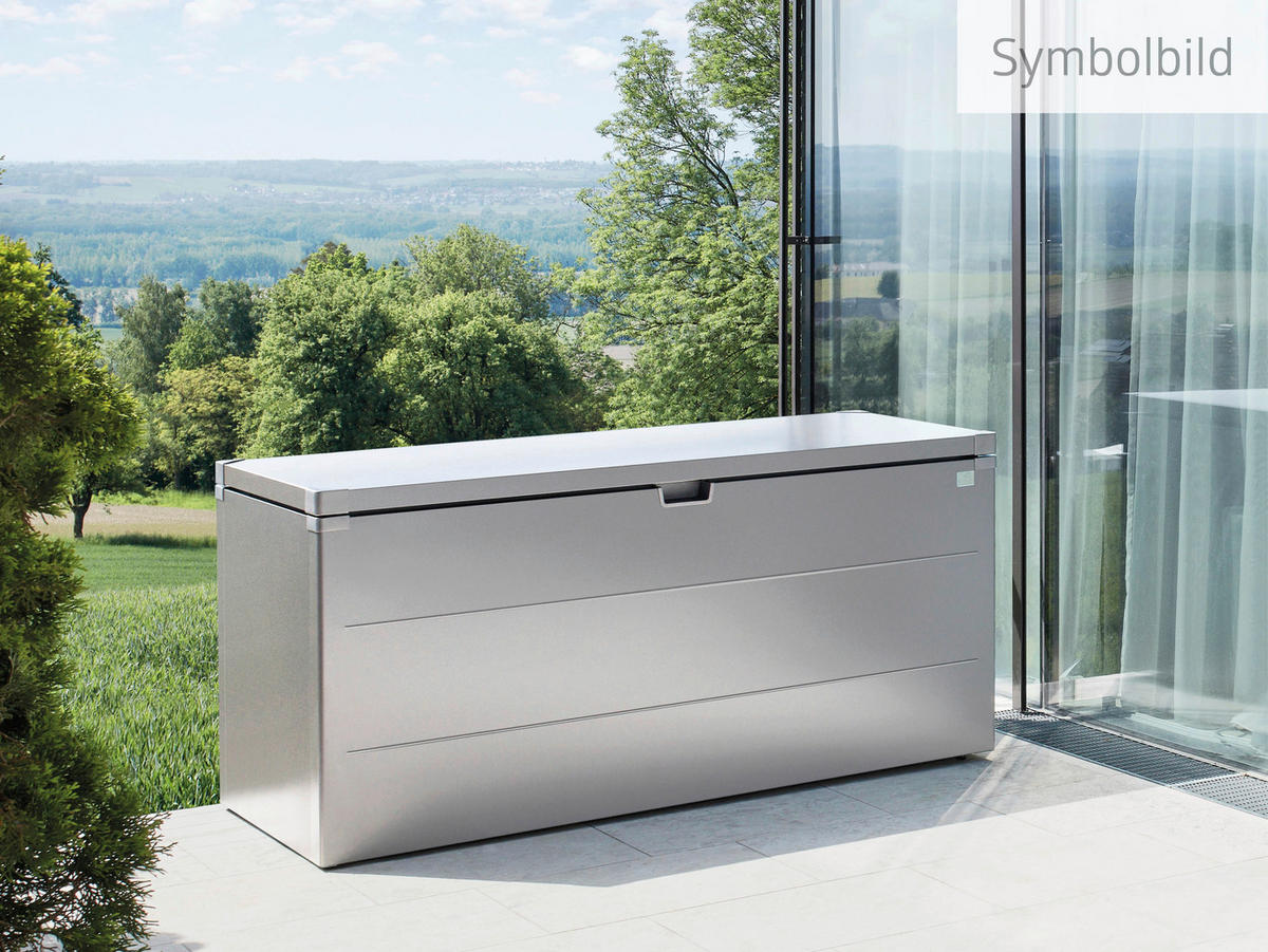 PÁRNATARTÓ LÁDA 207/81/80 cm  - ezüstszínű, Basics, fém (207/81/80cm) - Biohort