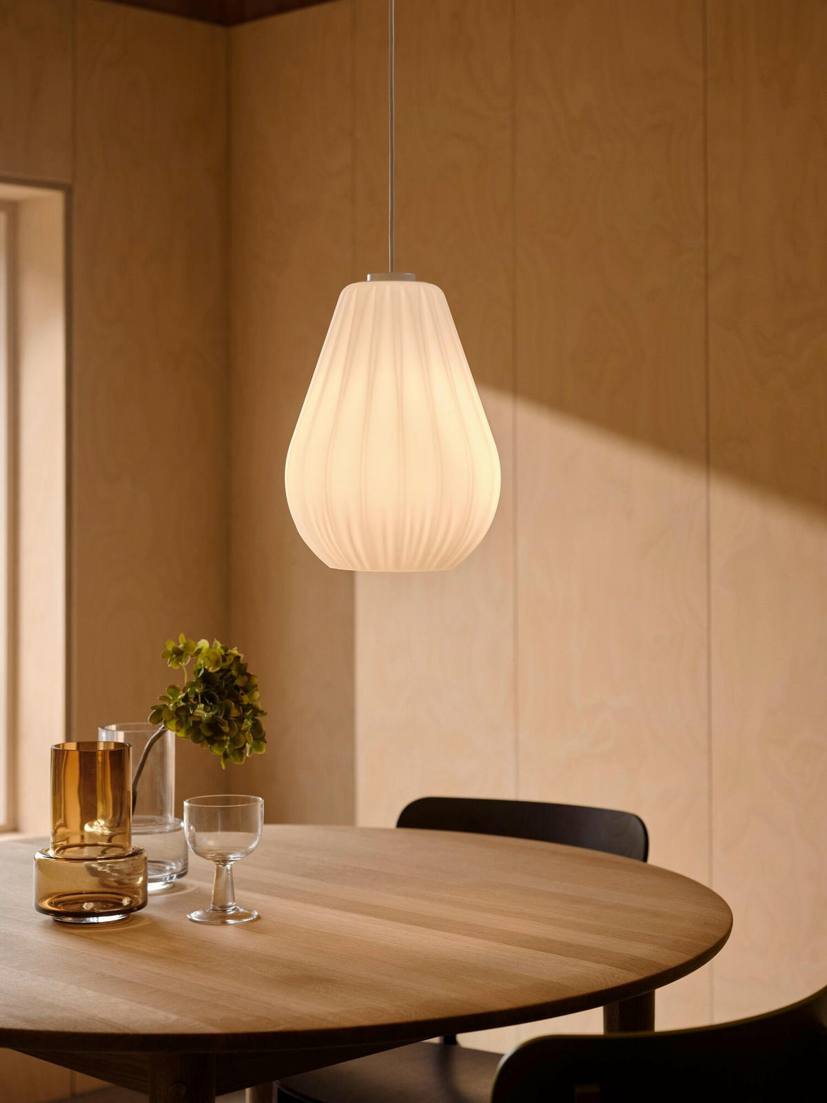 PENDELLEUCHTE Sallino 24/33 cm  - Weiß, Design, Glas (24/33cm) - Nordlux
