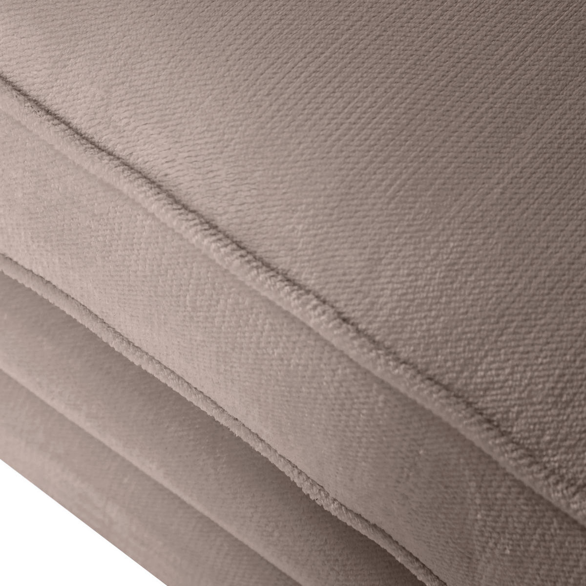 BIG SOFFA i plysch beige  - beige/furufärgad, Trend, trä/textil (273/85/110cm) - MID.YOU