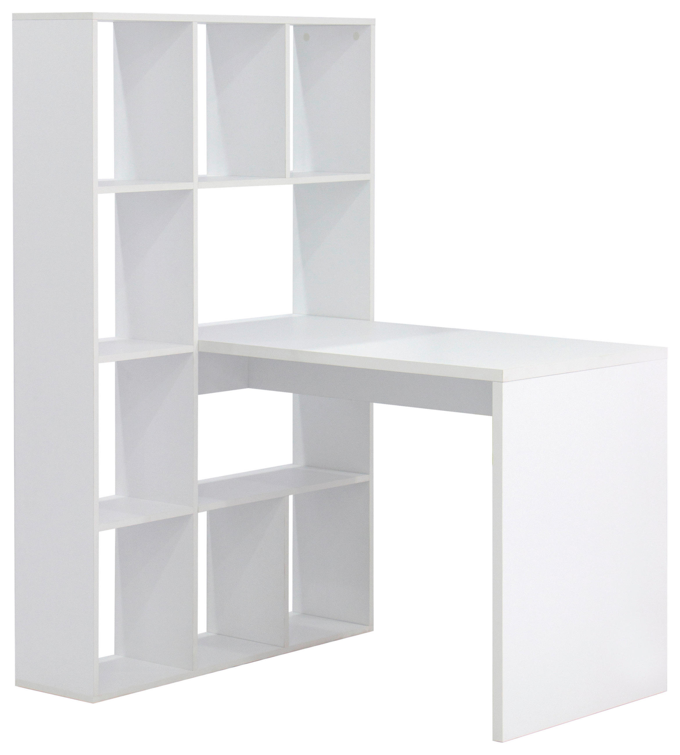 SCHREIBTISCHKOMBINATION  in Weiß  - Weiß, MODERN, Holzwerkstoff (110/149/94cm) - MID.YOU