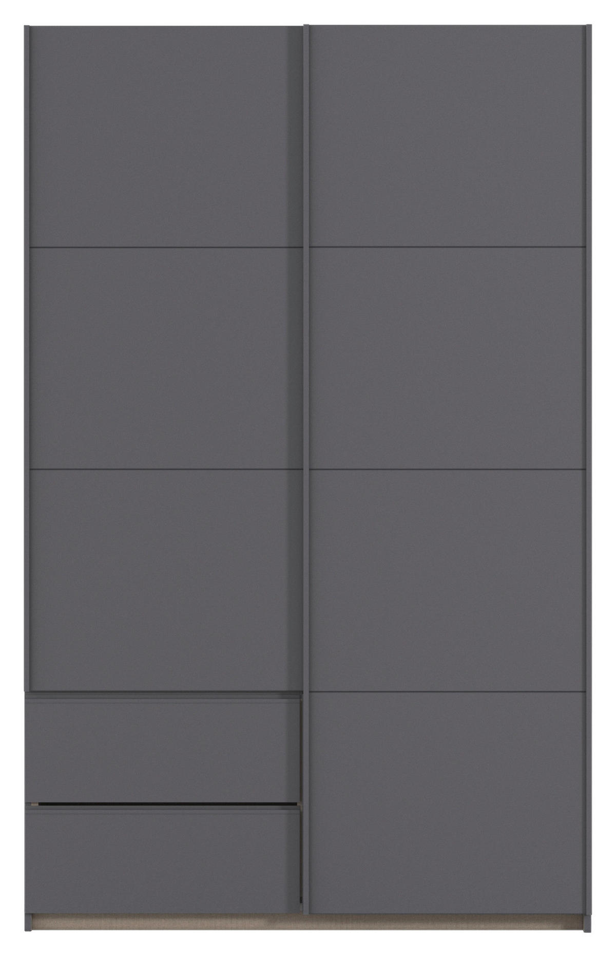 SCHWEBETÜRENSCHRANK in Grau  - Grau, Modern, Holzwerkstoff (131/210/59cm) - Rauch Möbel