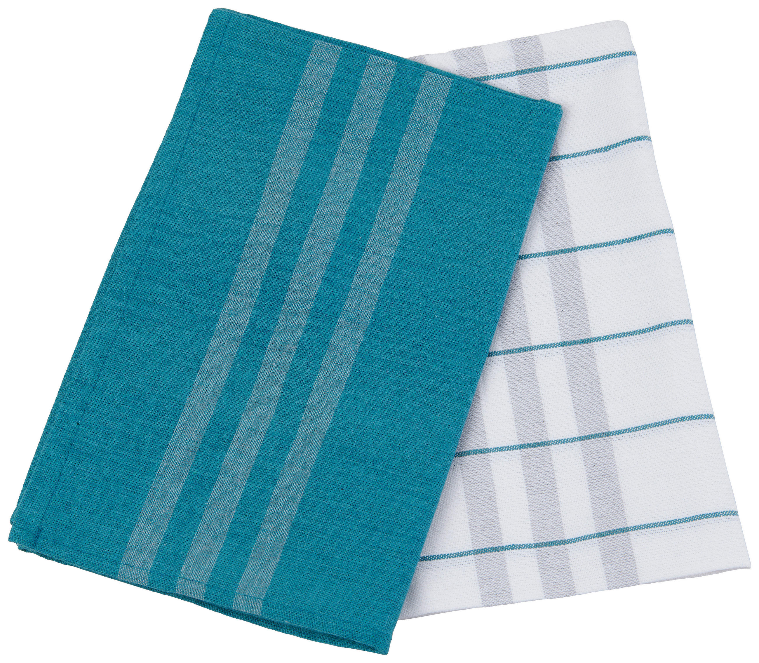 GESCHIRRTUCH-SET Petrol  - Petrol, Basics (50/70cm) - Esposa