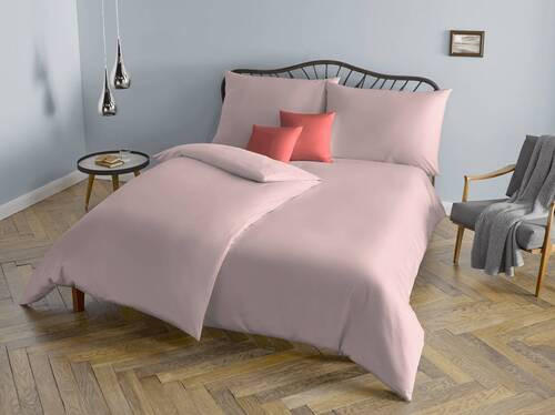 BETTWÄSCHE Porto Jacquard 200/200 cm  - Kirschrot, KONVENTIONELL, Textil (200/200cm) - Fleuresse
