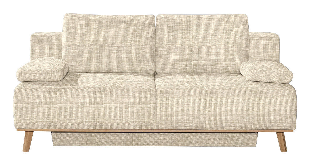 BOXSPRINGSOFA Beige  - Beige, Design, Holz/Textil (203/97/107cm) - Dieter Knoll