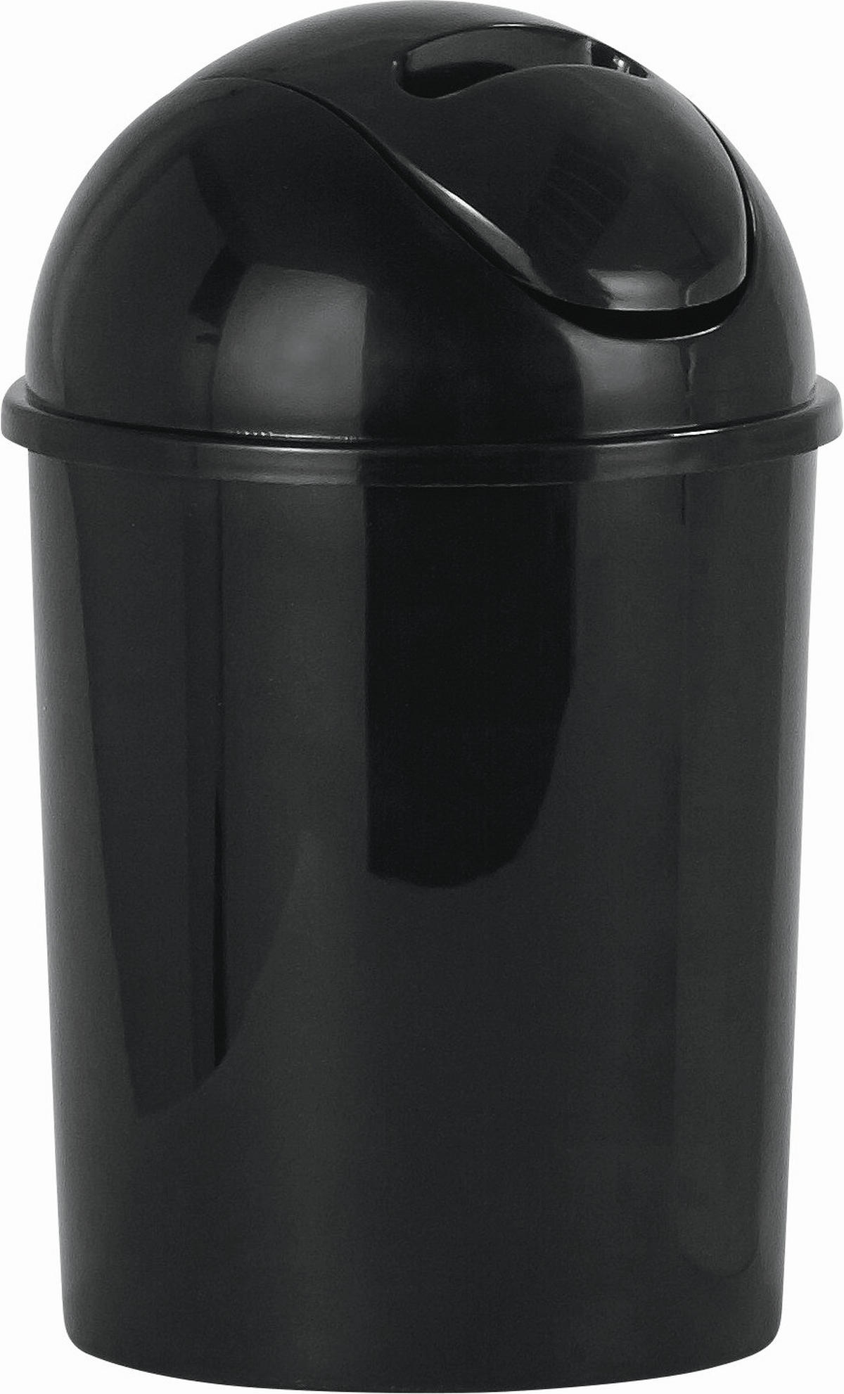 ODPADKOVÝ KÔŠ, 5 l - čierna, Basics, plast (19/31/19cm) - Sadena