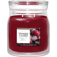 VONNÁ SVÍČKA  - čiré/vínově červená, Basics, parafín/sklo (9,3/11,4/9,3cm) - Yankee Candle