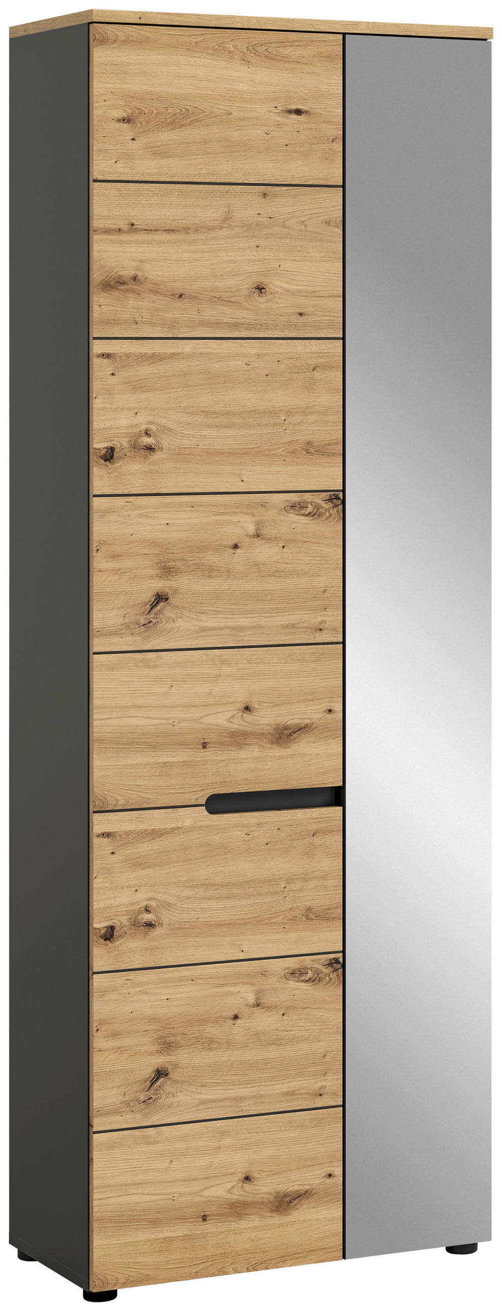 SKŘÍŇ NA ODĚV, 65/190/37 cm - Konvenční, kompozitní dřevo/sklo (65/190/37cm) - MID.YOU