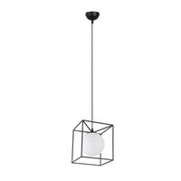 VISEČA SVETILKA  Gabbia 20/150/20 cm           E27 - bela, Trendi, kovina/steklo (20/150/20cm)