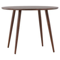 ESSTISCH in Metall, Holzwerkstoff 100/100/75 cm  - Dunkelbraun, Design, Holz/Holzwerkstoff (100/100/75cm) - Livetastic