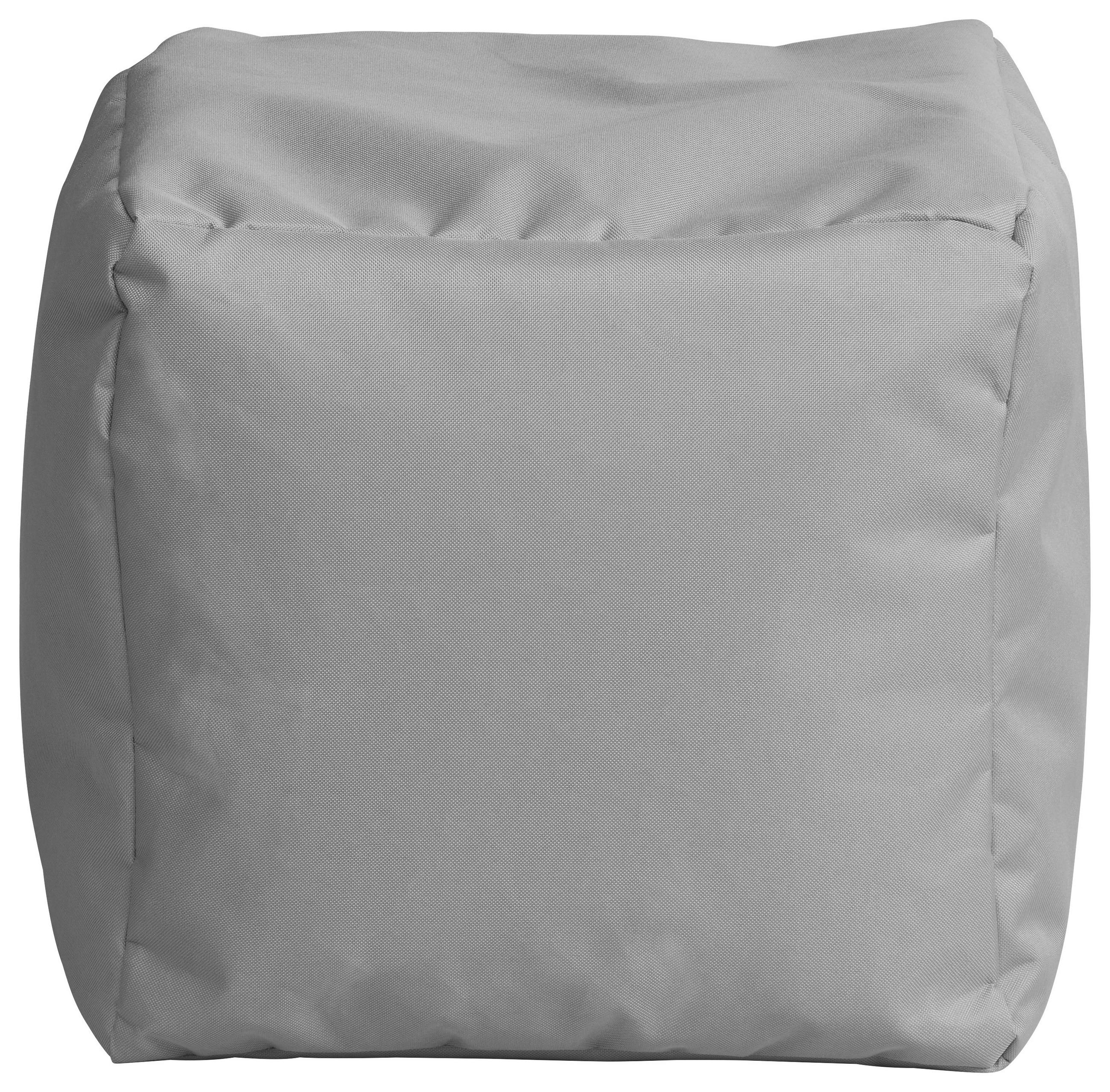 HOCKER in Textil Grau  - Grau, Design, Textil (40/40/40cm)