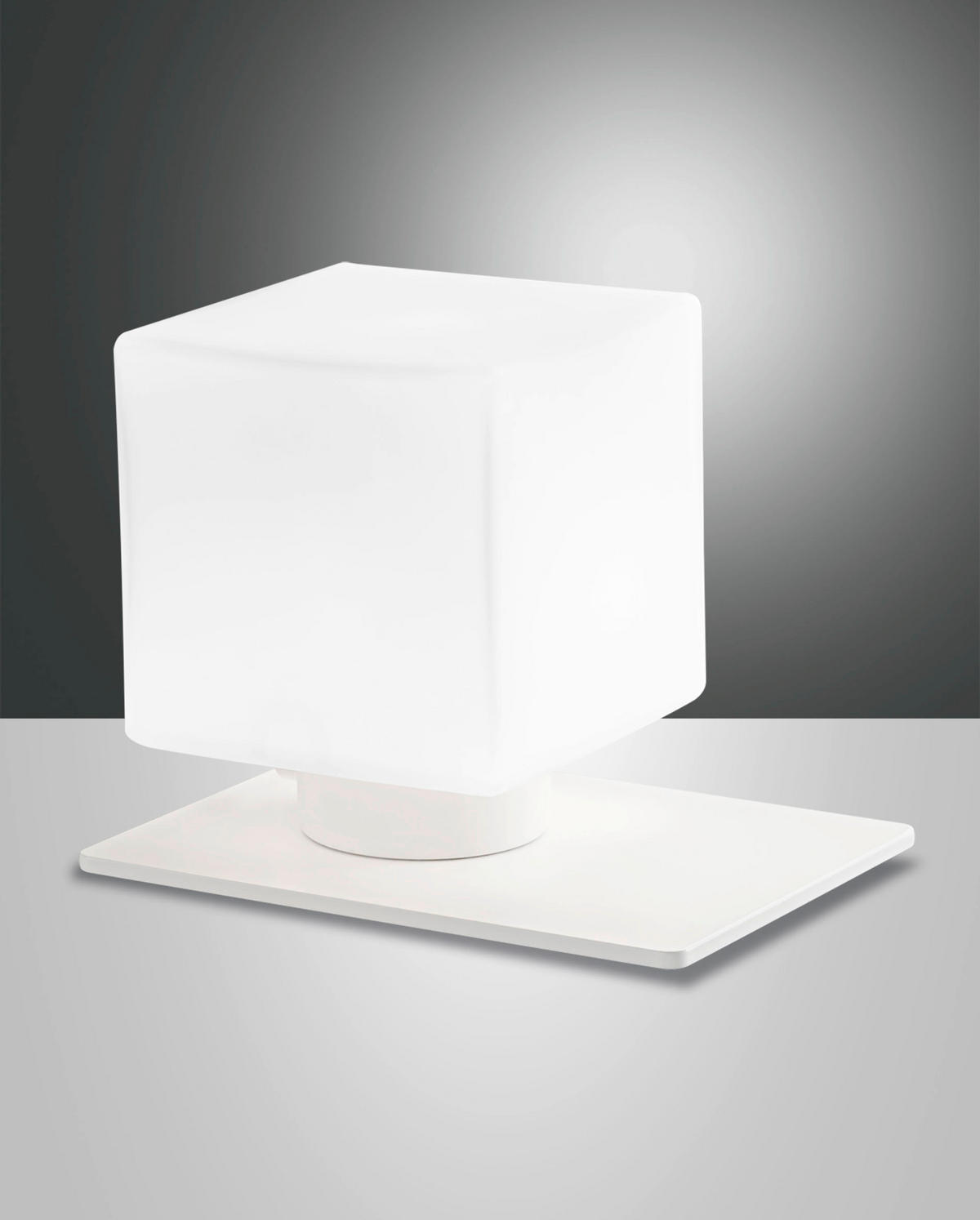 LED-TISCHLEUCHTE Zara 12/16/13 cm   - Weiß, Basics, Glas/Metall (12/16/13cm) - Fabas Luce