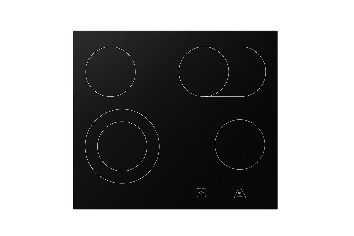 HERDSET HS2201-26  - Edelstahlfarben/Schwarz, Trend, Glas/Kunststoff (59,5/59,5/56,5cm) - Respekta