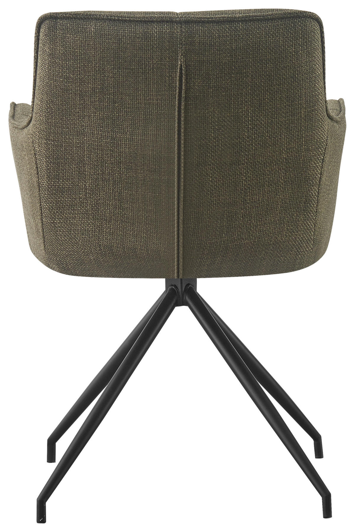 ARMLEHNSTUHL  in Eisen Webstoff  - Schwarz/Grün, Design, Textil/Metall (58/84/62,5cm) - Novel
