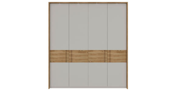 DREHTÜRENSCHRANK  in Eichefarben, Hellgrau  - Eichefarben/Hellgrau, MODERN, Holz/Holzwerkstoff (201,2/225/60cm) - Xora