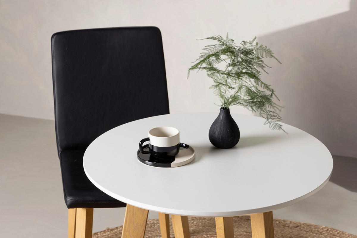 ESSTISCH in Holz, Metall 65/65/75 cm  - Hellbraun/Weiß, Design, Holz/Metall (65/65/75cm) - Livetastic