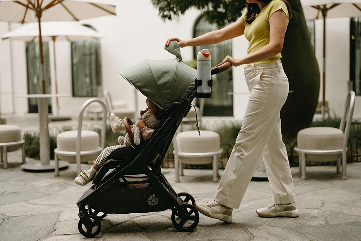 KIŠOBRAN KOLICA  METRO 3 DELUXE  - svetlozelena, Osnovno, metal/tekstil (23/44/56cm) - Ergo Baby