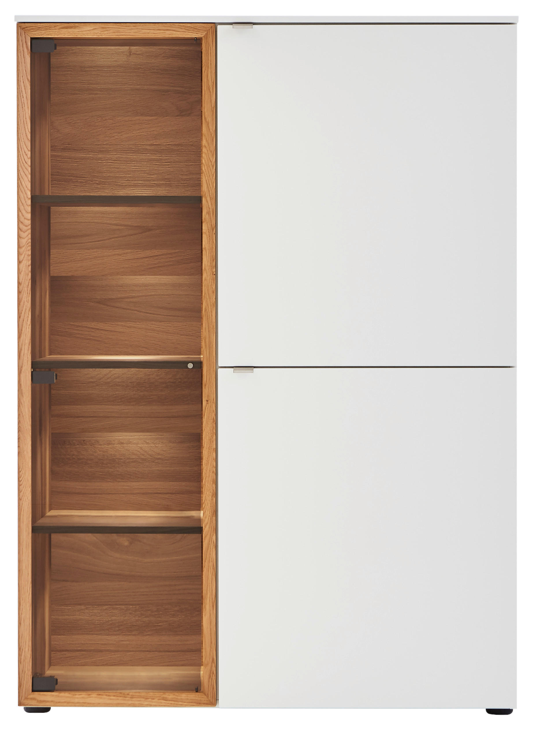 HIGHBOARD  in 100/139/43 cm  - Edelstahlfarben/Eichefarben, Design, Holz/Holzwerkstoff (100/139/43cm) - Venjakob