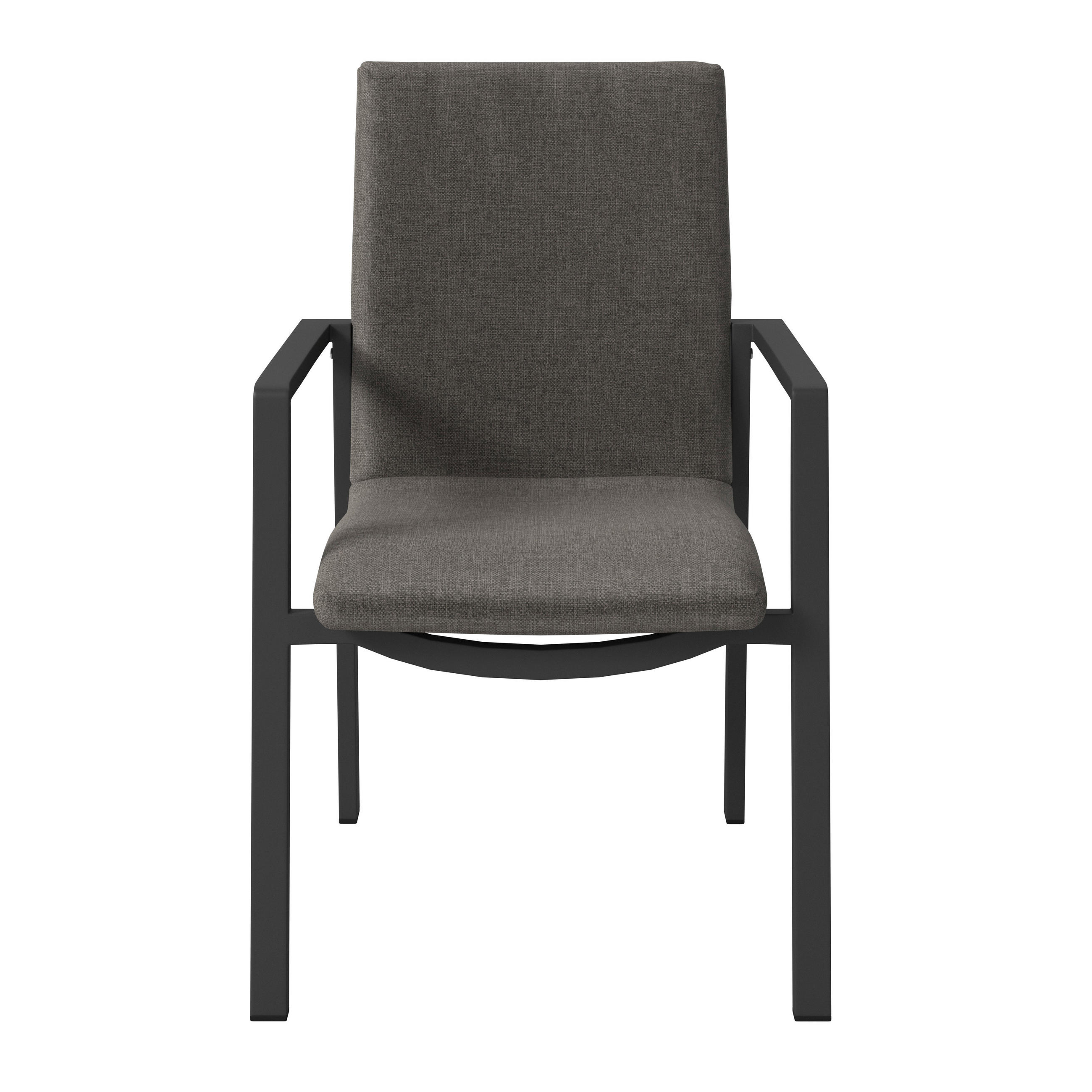 ZÁHRADNÉ KRESLO, kov, textil - sivohnedá/antracitová, Design, kov/textil (57/91/64cm) - Amatio
