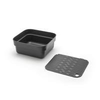 GESCHIRRABTROPFTASSE  - Dunkelgrau, Basics, Kunststoff (37,4/34,4/16,1cm) - Brabantia