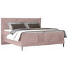 BOXSPRINGBETT 180/200 cm  in Altrosa  - Schwarz/Altrosa, Konventionell, Textil/Metall (180/200cm) - Esposa